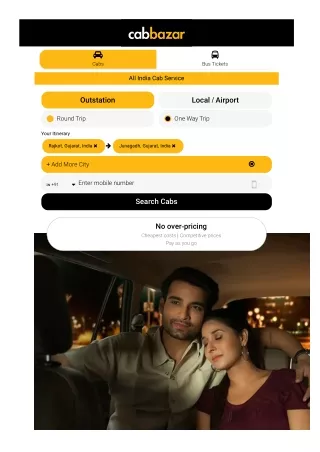Rajkot to junagadh Cab