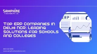 Top ERP Companies in Delhi NCR Leading Solutions for Schools and Colleges