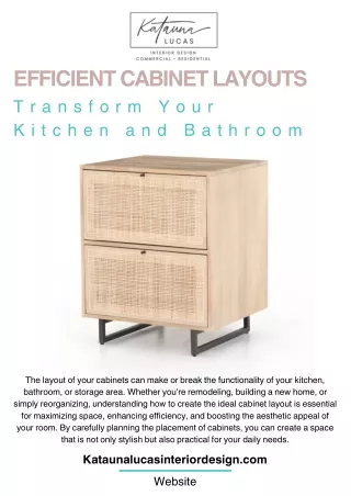 Efficient Cabinet Layouts Transform Your Kitchen and Bathroom
