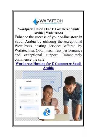 Wordpress Hosting For E Commerce Saudi Arabia  Wafatech.sa110