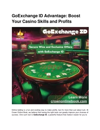 GoExchange ID Advantage_ Boost Your Casino Skills and Profits (1)