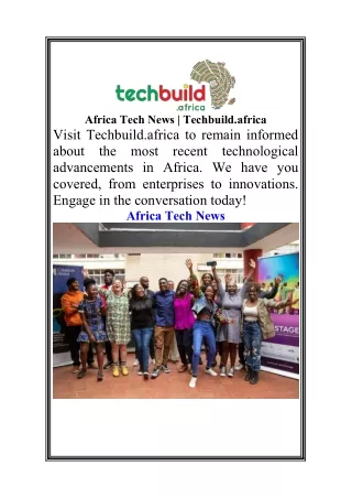 Africa Tech News  Techbuild.africa10