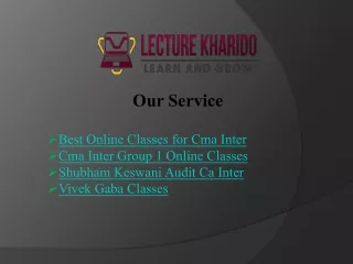 Best Online Classes for CS Executive Tax Laws | CA Vivek Gaba