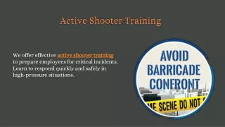Active Shooter Training