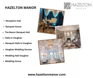 Celebrate in Style at The Manor Banquet Hall