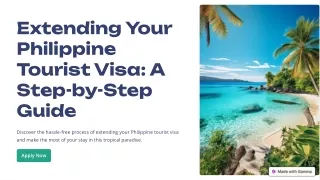 A Step-by-Step Guide to Extending Your Philippines Tourist Visa