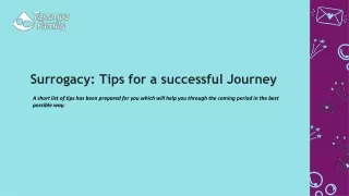 Surrogacy Tips for a successful Journey