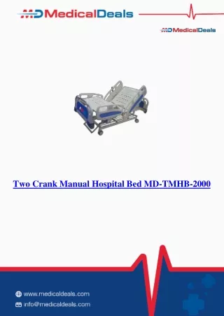 Two-Crank-Manual-Hospital-Bed-MD-TMHB-2000