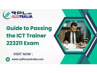 Guide to Passing the ICT Trainer 223211 Exam