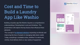 Cost and Time Build a Laundry App Like Washio