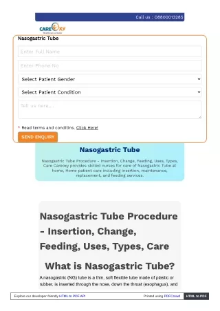 Comprehensive Guide to Nasogastric Tubes: Uses, Insertion, and Care