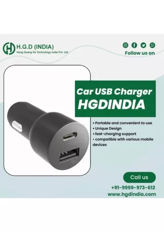 Mobile Car USB Smart Chargers Manufacturers, Suppliers and Exporters India