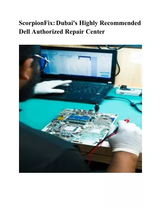 Dell Authorized Repair Center Dubai
