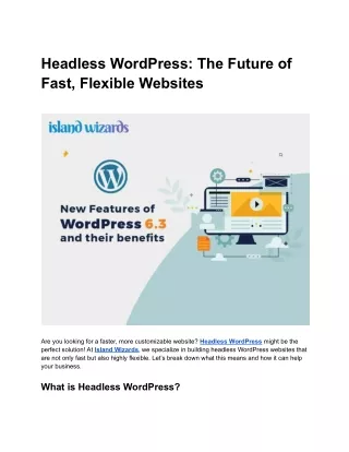Headless WordPress_ The Future of Fast, Flexible Websites