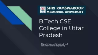 B.Tech CSE College in Uttar Pradesh