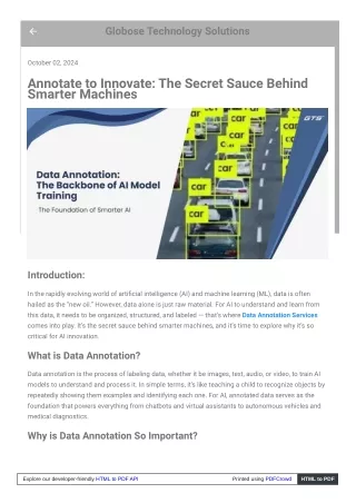 Annotate to Innovate: The Secret Sauce Behind Smarter Machines