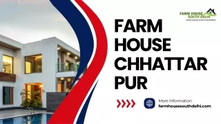 Eco-Conscious Living: FARM HOUSE CHHATTARPUR