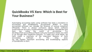 QuickBooks VS Xero