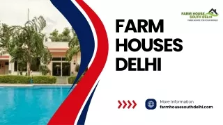 Affordable Elegance: FARM HOUSES DELHI