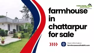 Farmhouse in Chattarpur for Sale: Your Dream Home Awaits with Farm House South