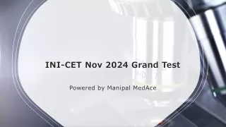 Manipal medace inicet mock test series