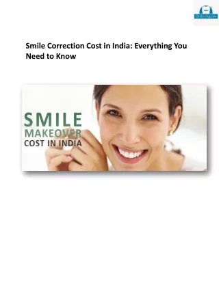 Smile Correction Cost in India - Smile Correction at Orthosquare: Expert Smile D