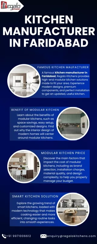 Kitchen Manufacturer in Faridabad
