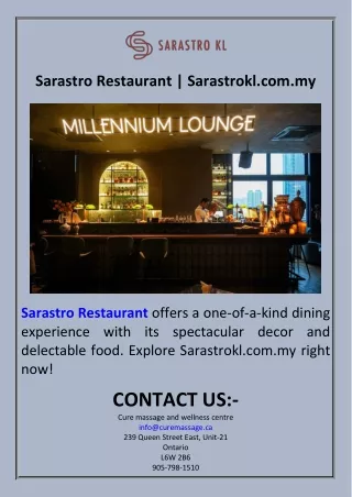 Sarastro Restaurant  Sarastrokl.com.my