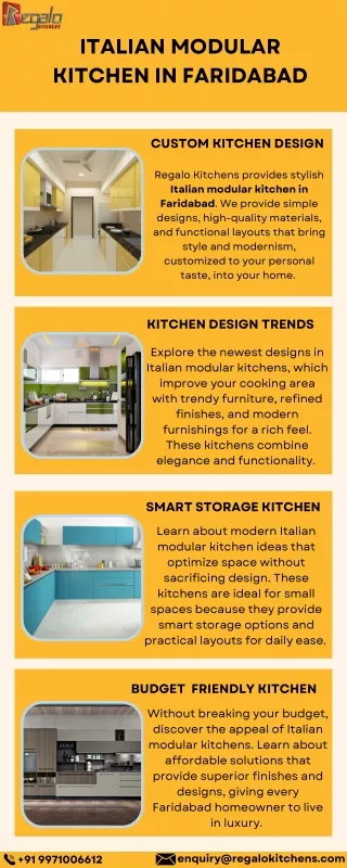 Italian Modular Kitchen in Faridabad