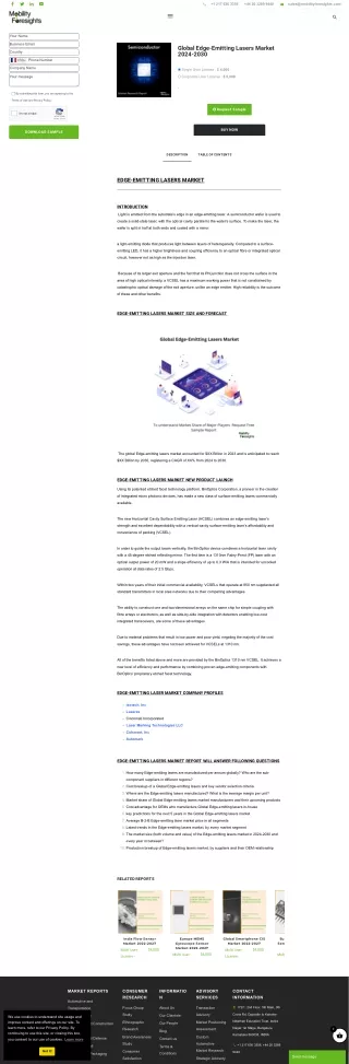 Global Edge-Emitting Lasers Market 2024-2030