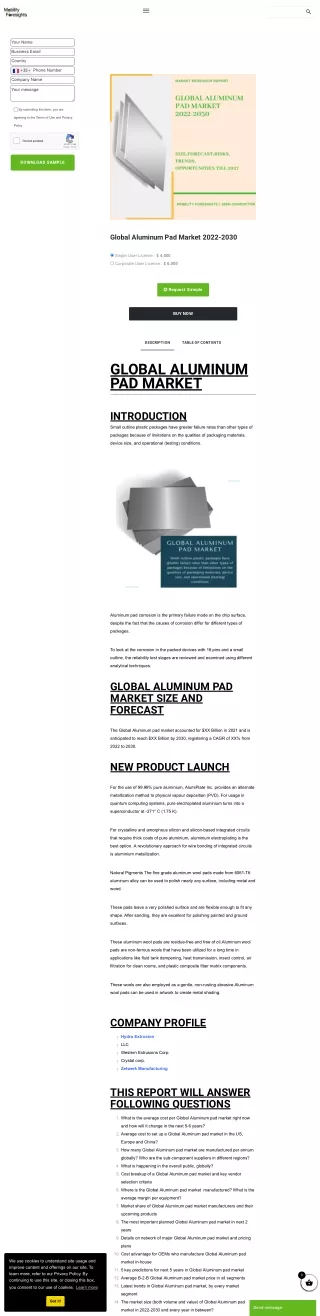 Growth Trends in the Aluminum Pad Market: Opportunities and Challenges