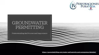 Introduction to Groundwater Permitting