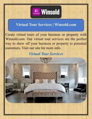 Virtual Tour Services   Winsold.com