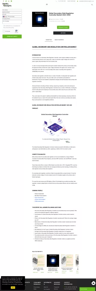 Global Secondary Side Regulation Controller Market Trend