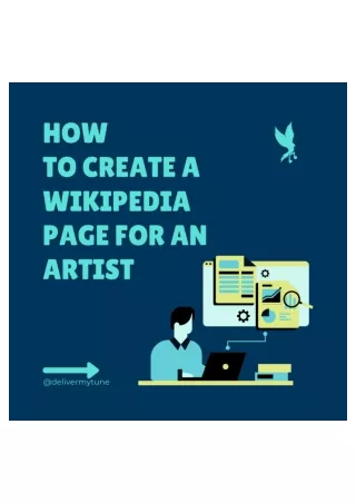 How to Create a Wikipedia Page for an Artist