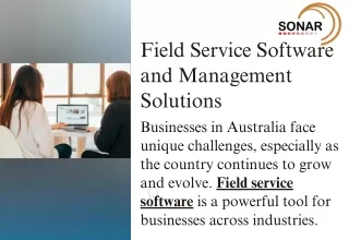 Field Service Software and Management Solutions