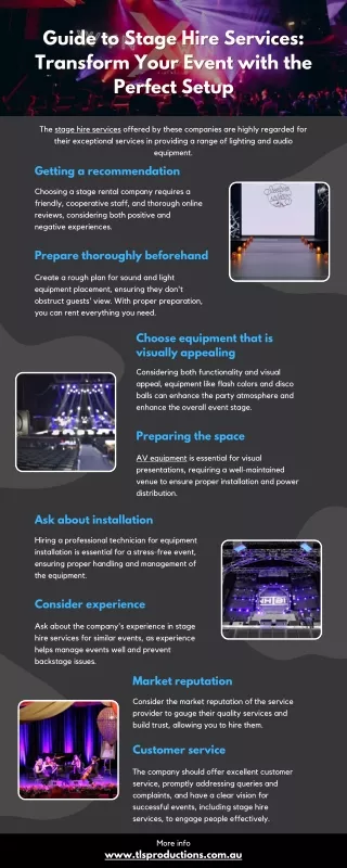 Guide to Stage Hire Services: Transform Your Event with the Perfect Setup