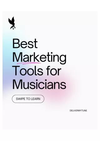 Best marketing tools for musicians
