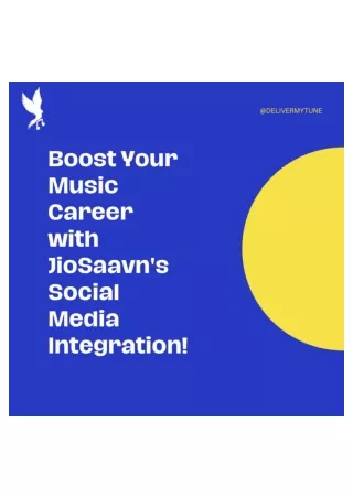 Boost Your Music Career with JioSaavn's Social Media Integration