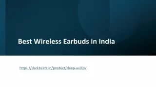 Best Wireless Earbuds in India