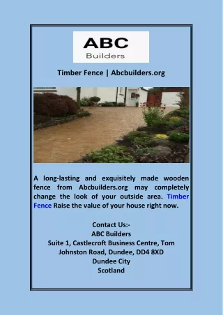 Timber Fence | Abcbuilders.org