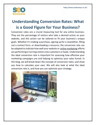 Understanding Conversion Rates: What is a Good Figure for Your Business?