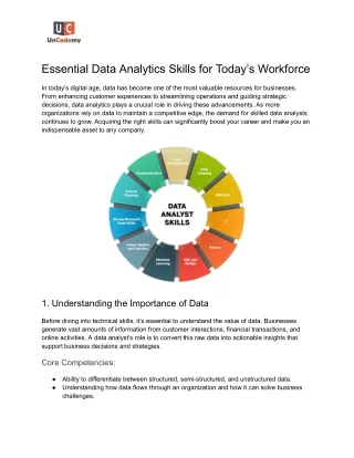 Essential Data Analytics Skills for Today’s Workforce
