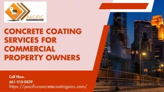 Professional Concrete Coating Services for Commercial Property Owners