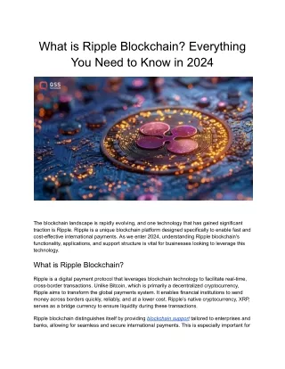 What is Ripple Blockchain Everything You Need to Know in 2024