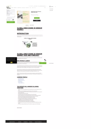 SineCosine 3D Sensor Market trends