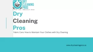 Fabric Care: How to Maintain Your Cothes With Dry Cleaning