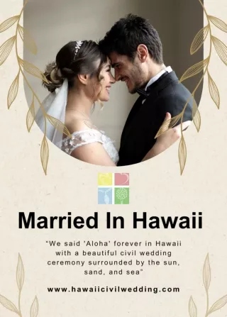 Married In Hawaii