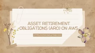 Asset Retirement Obligations (ARO) on AWS