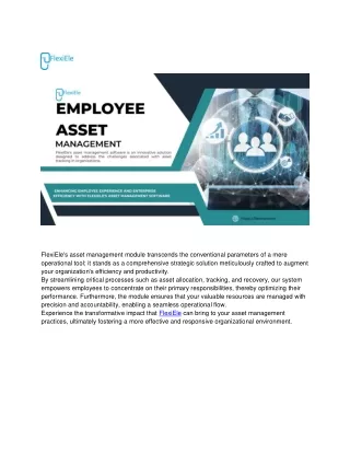 Employee Asset Management